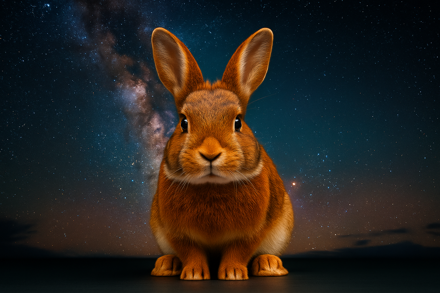 rabbit cosmic background